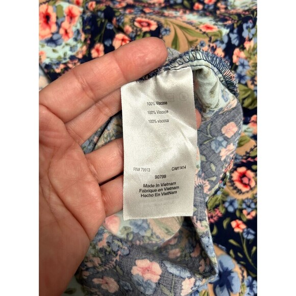 Jessica Simpson Women's L Maternity Floral Long Maxi Dress with Pockets Cottagec - Picture 5 of 9